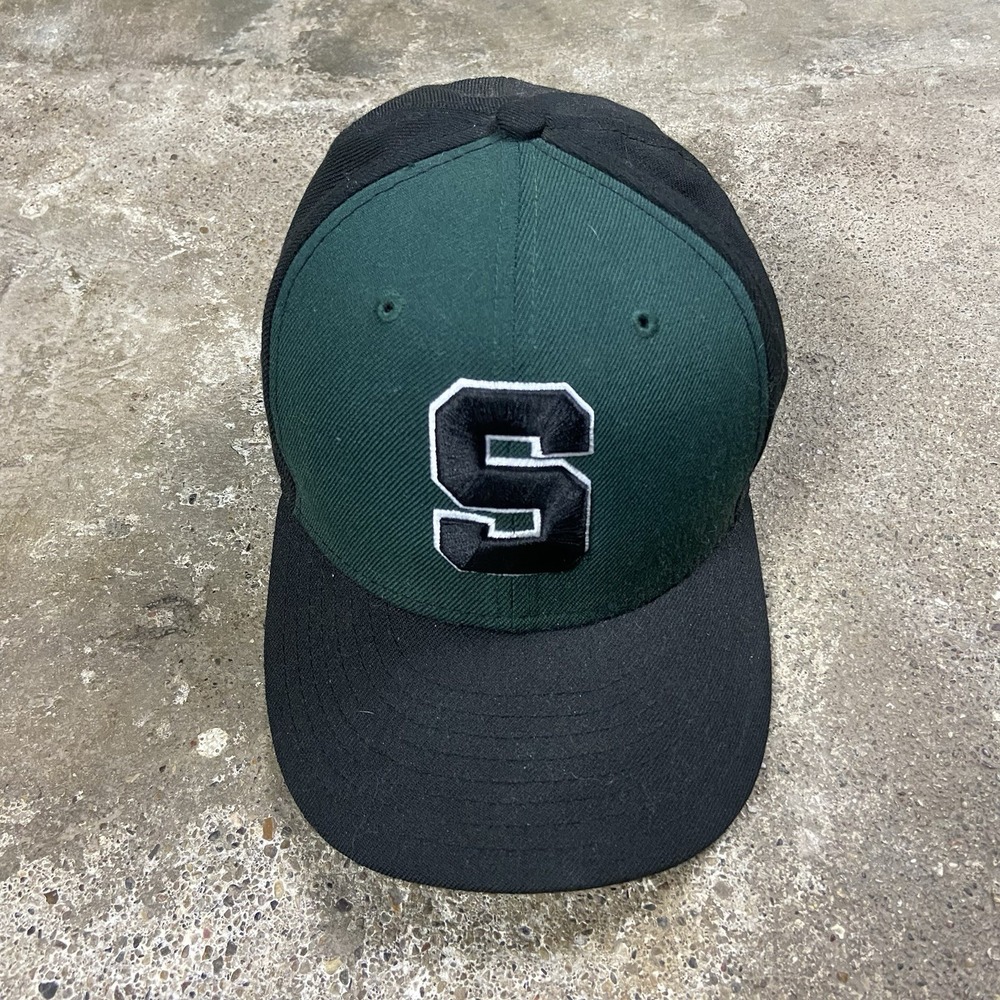 New Era Michigan State University Spartans Cap Size 7 3/8 Green NCAA